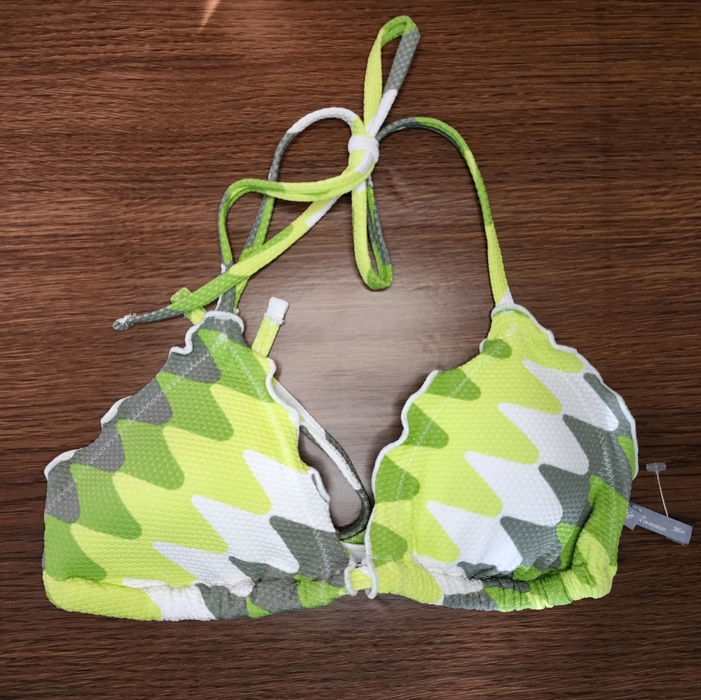 Aerie green bikini top NEW